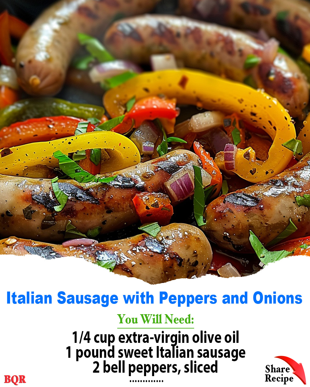 Italian Sausage with Peppers and Onions – Arch Recipes