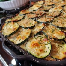 Cheesy Scalloped Zucchini – Arch Recipes