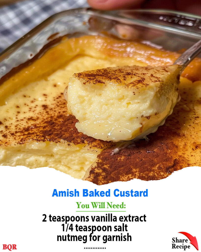 Amish Baked Custard Arch Recipes 6545