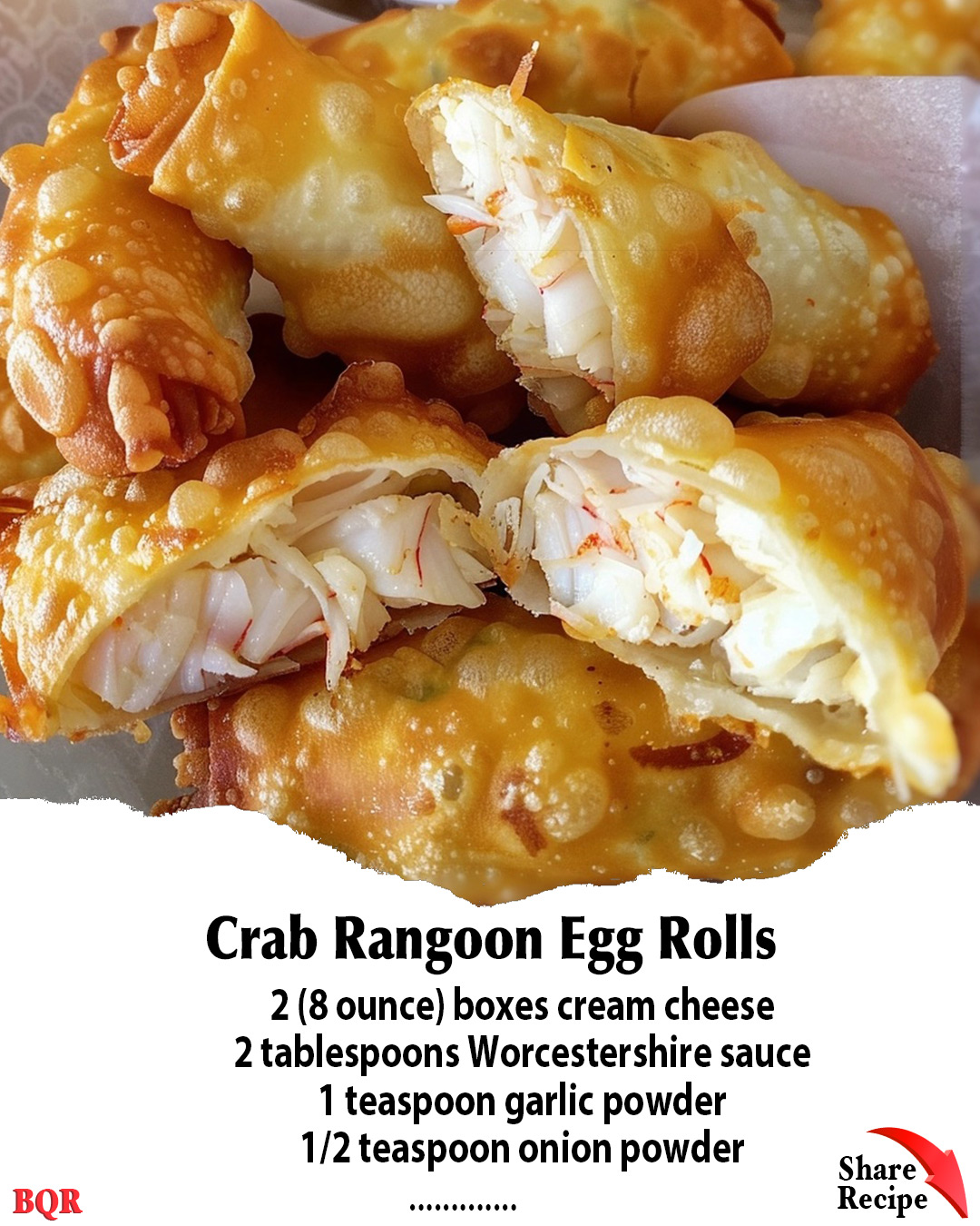 Crab Rangoon Egg Rolls
