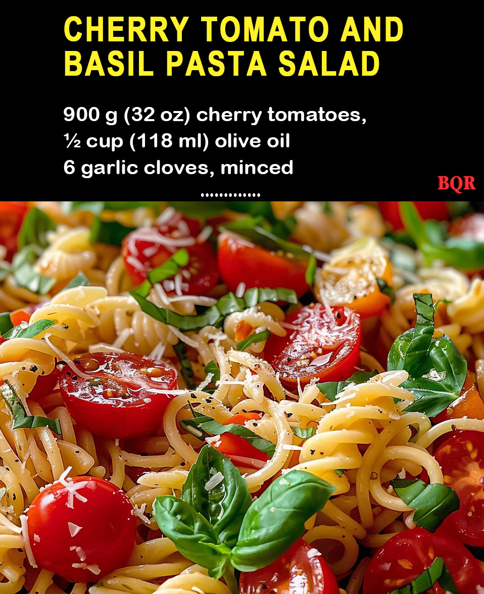 Cherry Tomato and Basil Pasta Salad