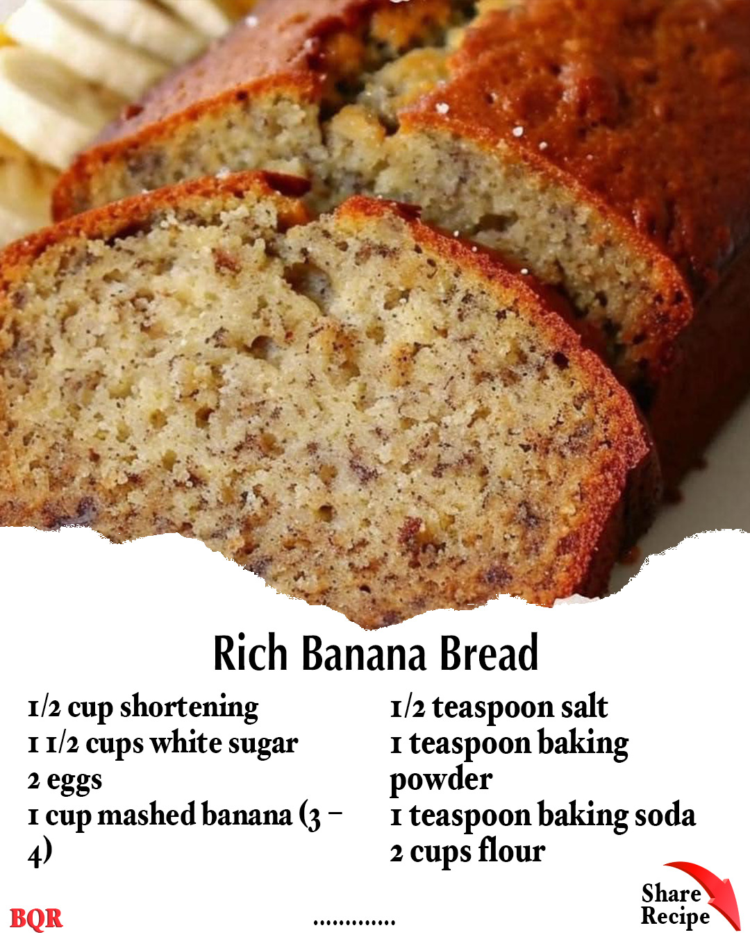 Rich Banana Bread – Arch Recipes