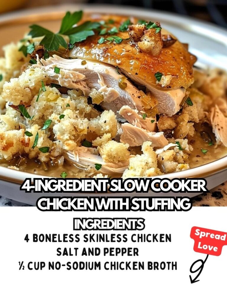 4 Ingredient Slow Cooker Chicken with Stuffing Arch Recipes