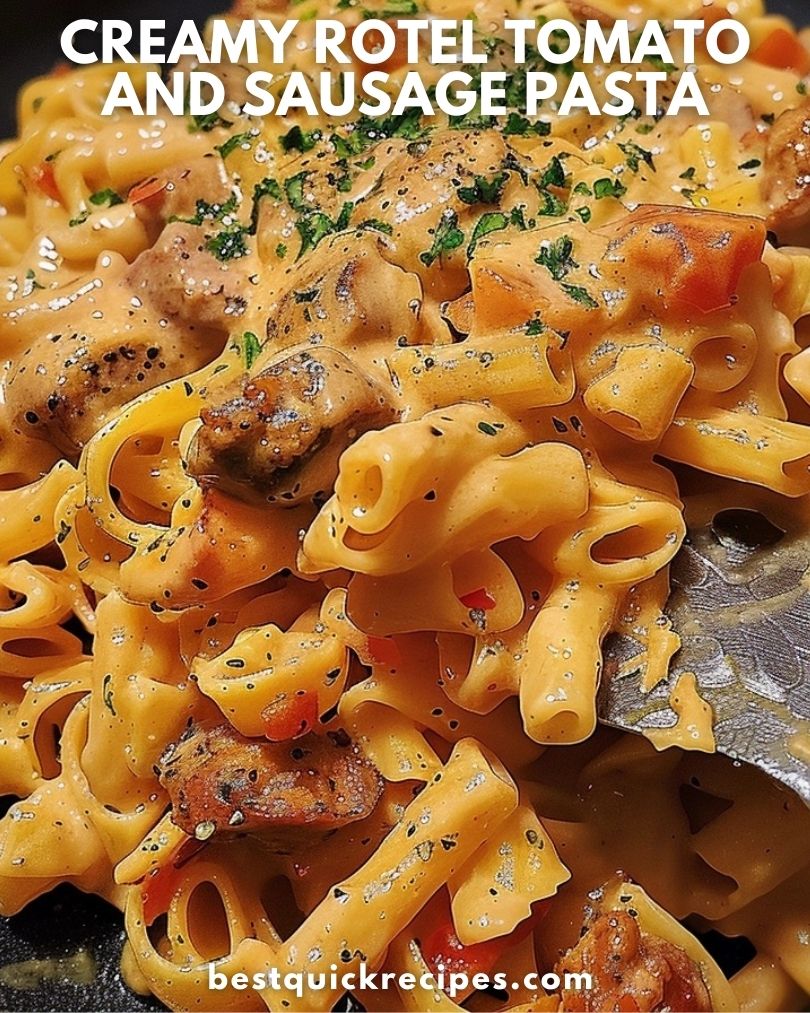 Rotel Pasta Creamy Rotel Tomato and Sausage Pasta