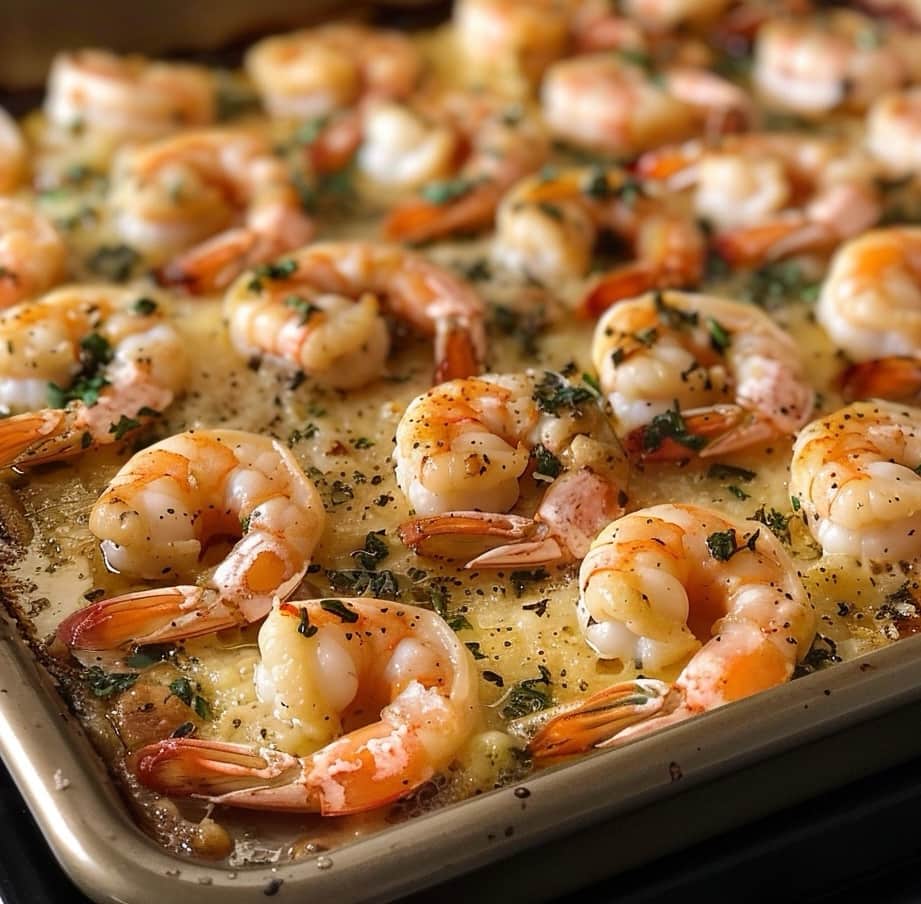 Garlic Parmesan Baked Shrimp